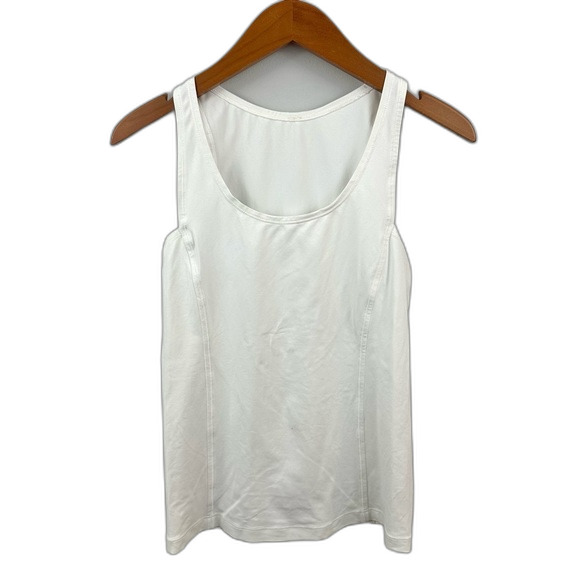 Lululemon White Sweaty Or Not Tank - Picture 1 of 14
